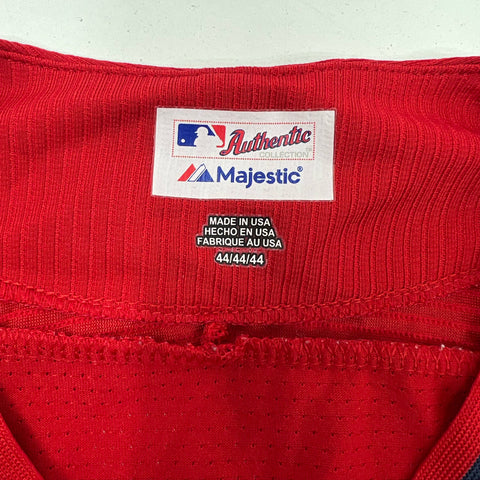 Majestic Red MLB Angels St. Patricks Day Cool Base Authentic Jersey Men's 44 L