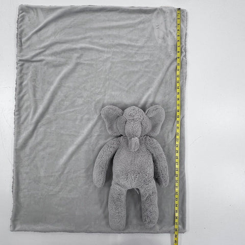 Pottery Barn Kids Plush Elephant & Matching Blanket Set Grey 2 Pieces
