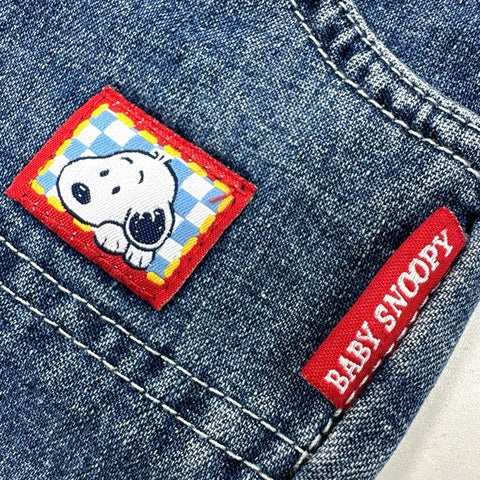 Vintage 80s Snoopy Peanuts Kids Clothing Lot Romper Shorts Pants USA Sz 3-12M