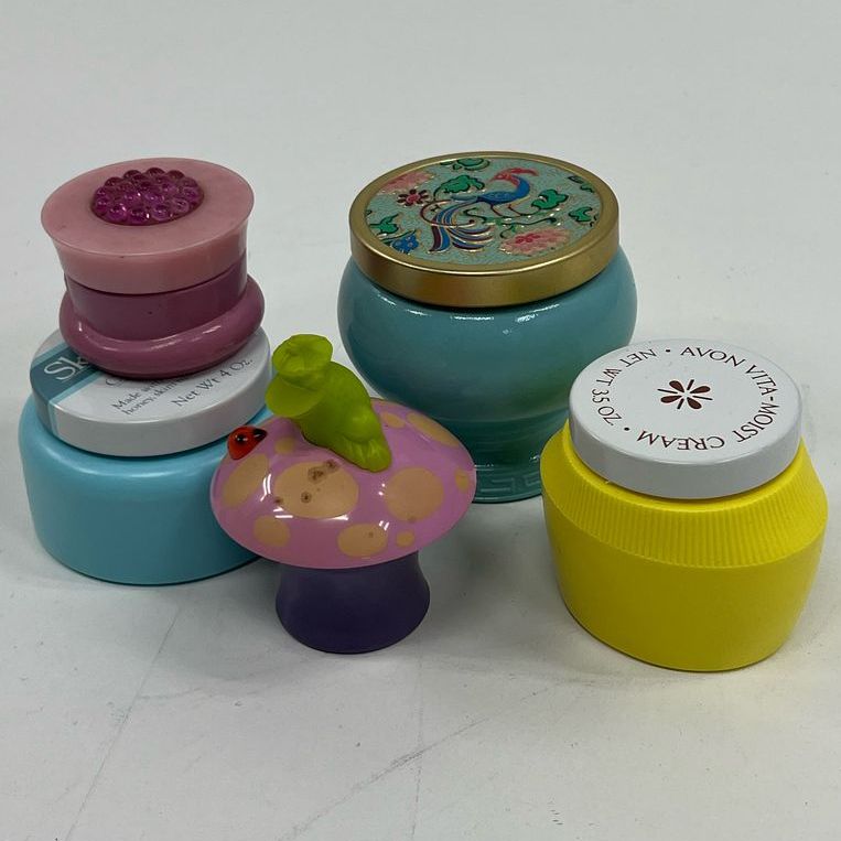 Avon Vintage Collectible Opened Used Jars Lot for Display