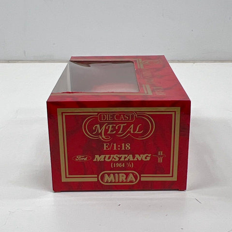 Mira Ford Mustang 1964 1/2 Red Diecast Car 1:18 Scale Golden Line NIB
