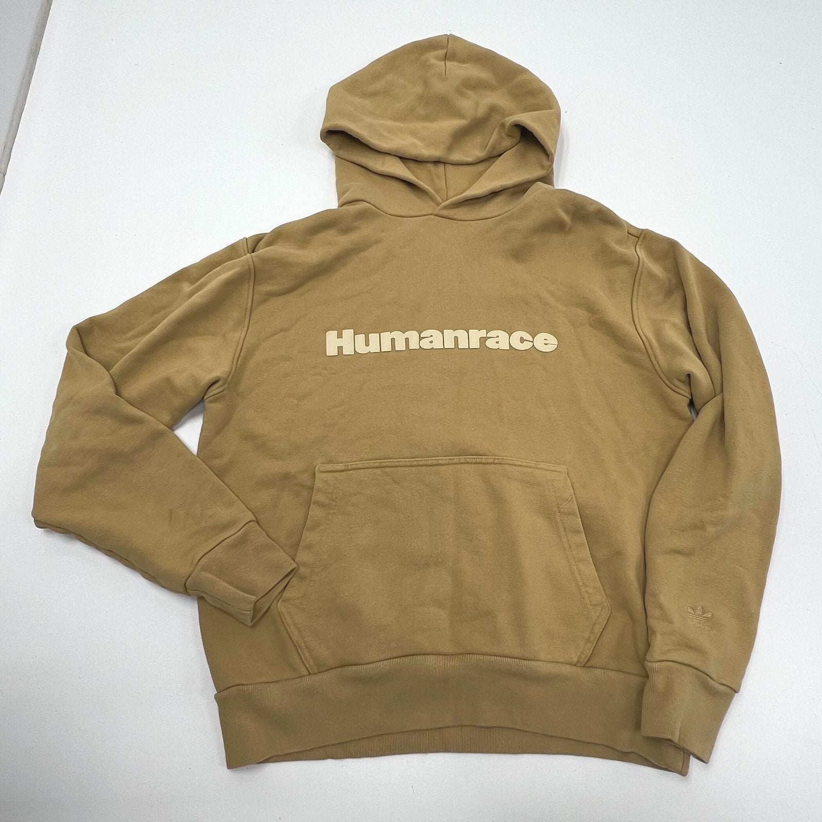 Adidas Humanrace Hazy Beige Basics Pullover Hoodie Men's M