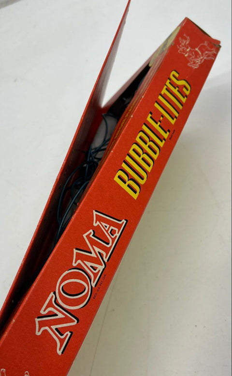 Vintage Noma Bubble Lites 9 Light Christmas Set Original Box Mid-Century