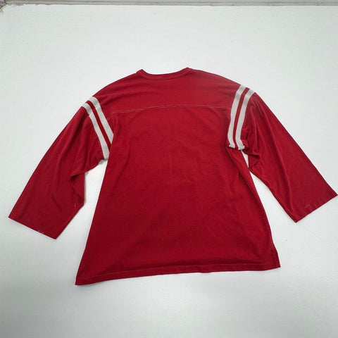 Vintage 80s Nebraska Cornhuskers Herbie Husker Raglan T-Shirt NCAA Sz L