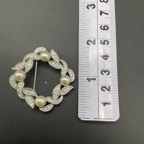Celestial Floral Victorian Costume Jewelry Lot of 5 Vintage Style Brooches