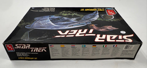 AMT Ertl Star Trek 3 Piece Adversary Set 1989 Model Kit Romulan Klingon Ferengi