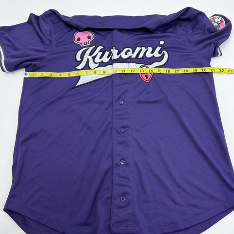 Sanrio Women's Kuromi Baseball Jersey Purple Character Sz M