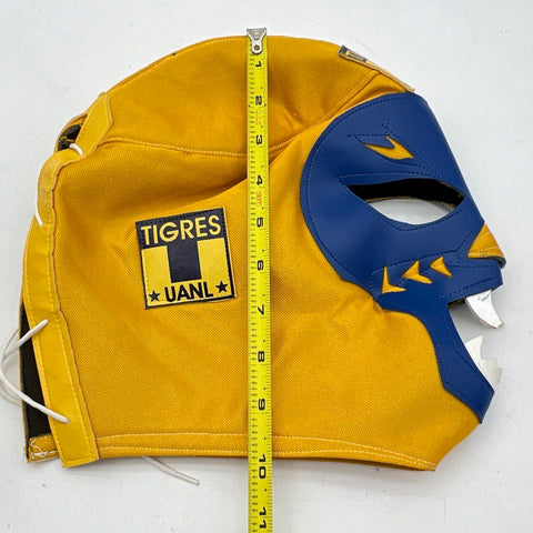 Tigres UANL Luchador Mask Lucha Libre Mexican Wrestling Mask Yellow Blue