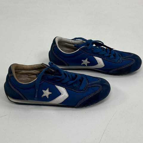 Vintage 2004 Converse Runner Blue Suede Nylon Athletic Sneakers Mens Size 7