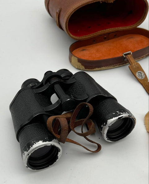 Tower 8x40 Binoculars Vintage Fully Hard Coated With Leather Case Made in Japan