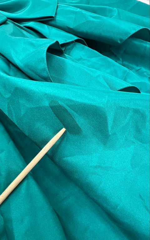 Vintage 80s Women's Teal Puffy Sleeve High-Low Party Dress ILGWU Sz 9