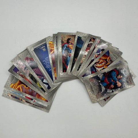 Superman SkyBox Trading Card Lot The Man of Steel Platinum Series Approx 25