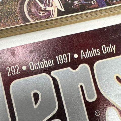 Vintage Easyrider Magazine Lot of 6 1997 July-Dec #289-294 Biker Adult