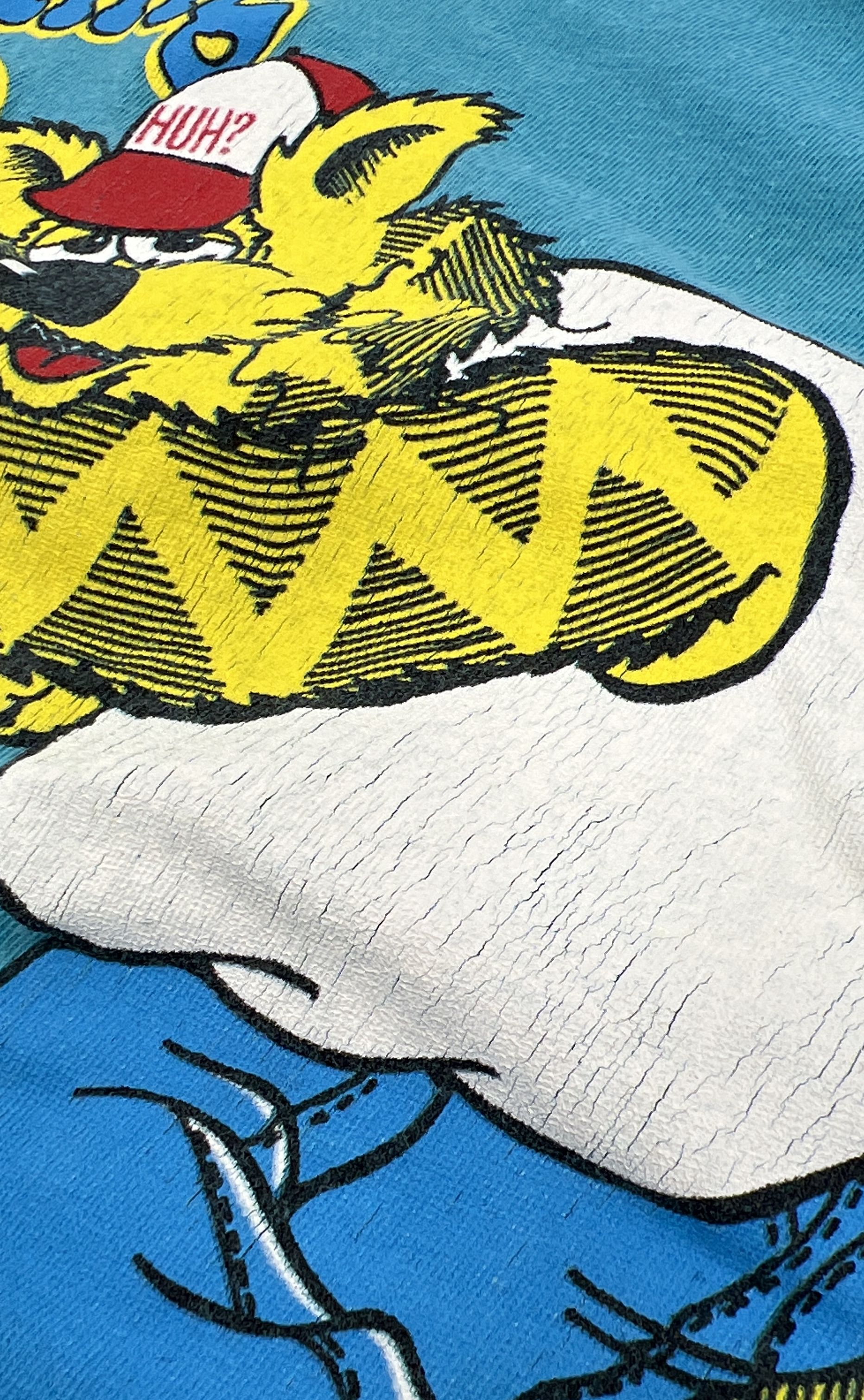 Vintage 80s Sun Sportswear Teal Single Stitch Big Break Lunch T-Shirt Men's L