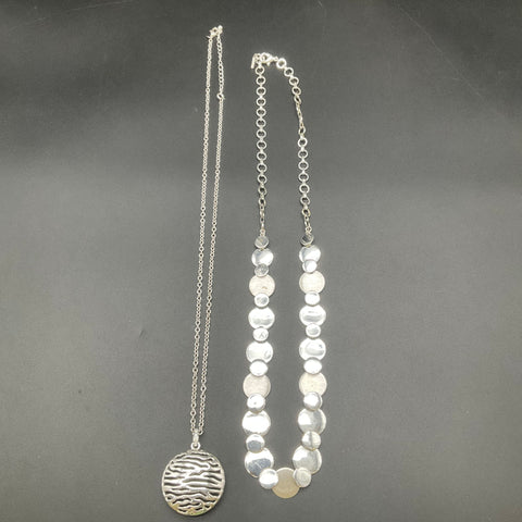 Nine West Liz Claiborne Silver Tone Fashion Necklace Wearable Jewelry Lot of 14