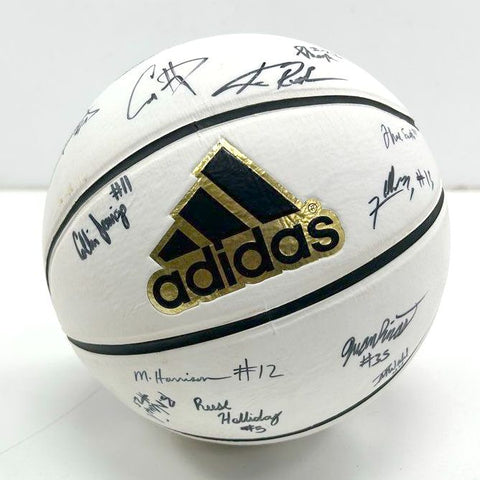 Adidas Team Signed Autograph Basketball Full Size White Panel Collectible