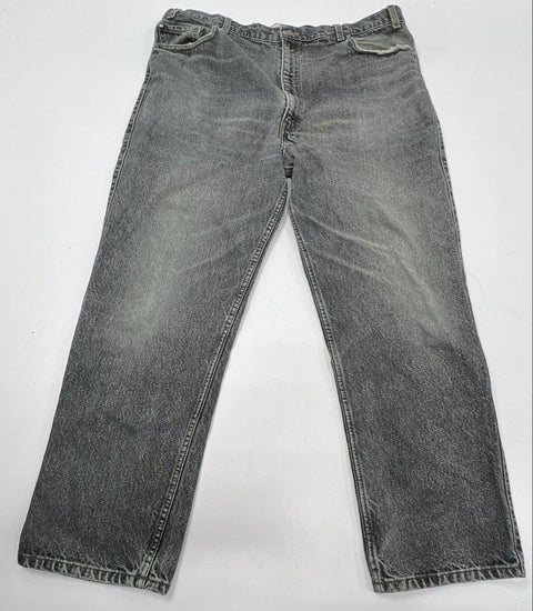 Vintage 90s Levi's Men's 540 Relaxed Fit Faded Black Orange Tab Jeans Sz 42x30
