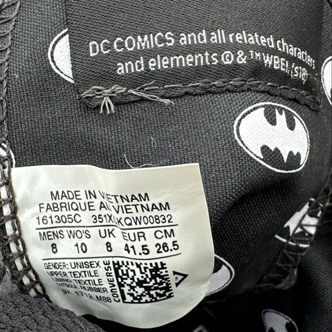 Two Pairs Converse Chuck Taylor All Star Batman & Joker High Top Sizes 9 & 10