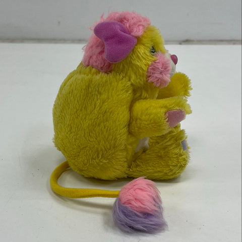 Vintage 1985 Popples Potato Chip Yellow Plush Stuffed Animal Toy 80s