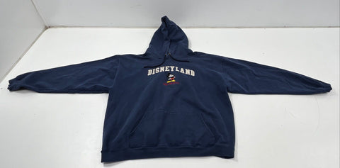 Vintage 90s Disney Mickey Inc Men's Navy Disneyland Mickey Mouse Hoodie Sz XXL
