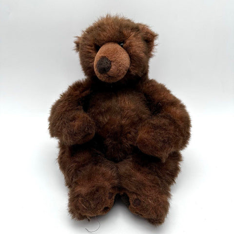 Russ Berrie Timber Teddy Bear Plush Stuffed Animal 16 Inch Vintage Brown