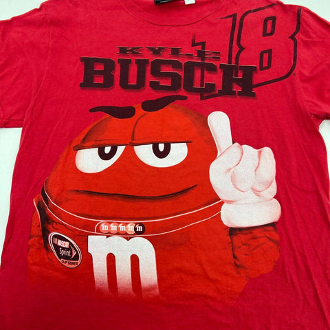 2009 Kyle Busch M&M's NASCAR Racing T-Shirt Sprint Cup Series #18 Sz XL