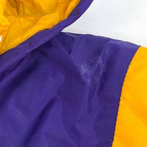 Vintage Y2K Reebok NFL Vikings Purple Pullover Puffer Jacket Kids XL 18-20