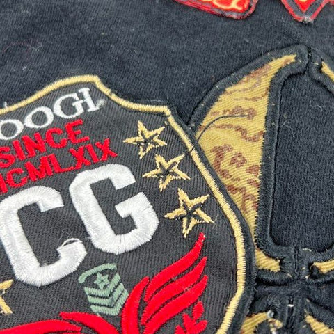 Vintage Y2K Coogi Australia Patched Logo Military T-Shirt Sz 2XL