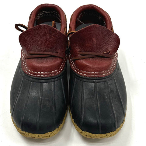 L.L. Bean Boots Rubber Moc Duck Shoes Brown Black Made in USA Men's Size 8 M
