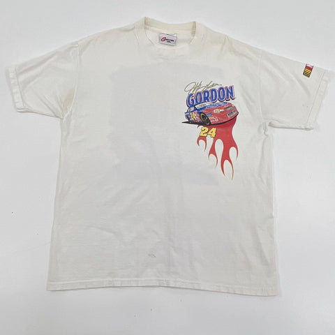 Vintage 2001 Jeff Gordon NASCAR DuPont Racing T-Shirt Double Stitch Sz L