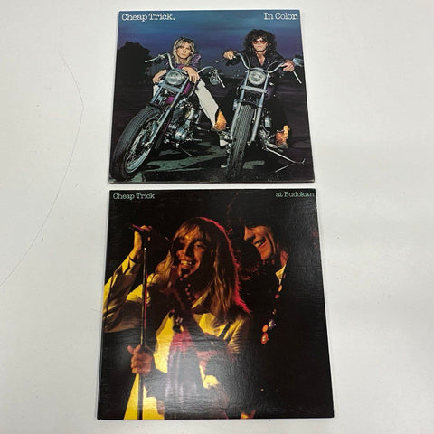 Cheap Trick LP Lot In Color at Budokan Classic Rock 1970s Epic 2 Records
