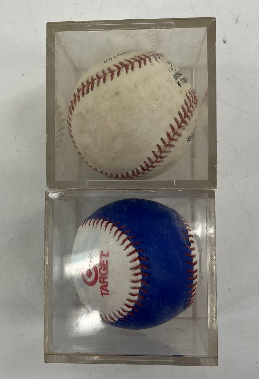 Rawlings Autographed Baseball & Dodger Stadium 30th Anniv Ball Lot Unauthentic