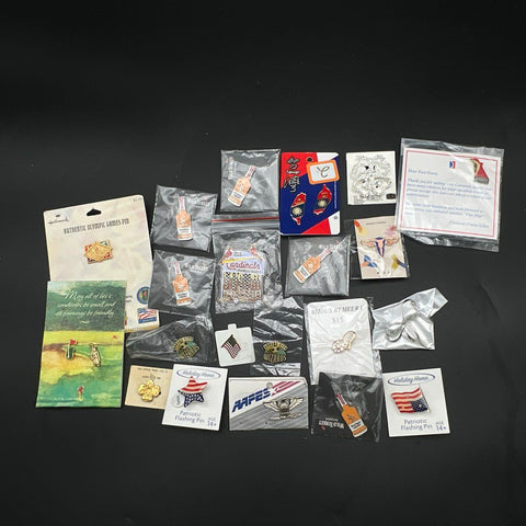 Vintage to Modern Pin Lot Wild Turkey Olympics Cardinals Girl Scouts 22pc
