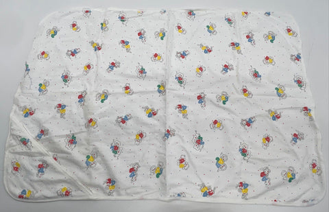 Vintage 80s 90s Health-tex Baby Blanket Towel Lot Lull-A-Bear Tennis Teddy Mixed