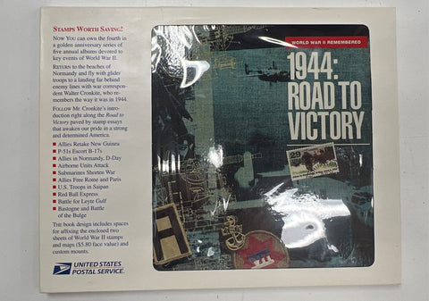 USPS World War II 50th Anniversary Stamp Album Complete Set 1941-1945 Lot 5