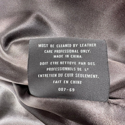 Marc New York Brown Leather Bomber Full Zip Jacket Men's M