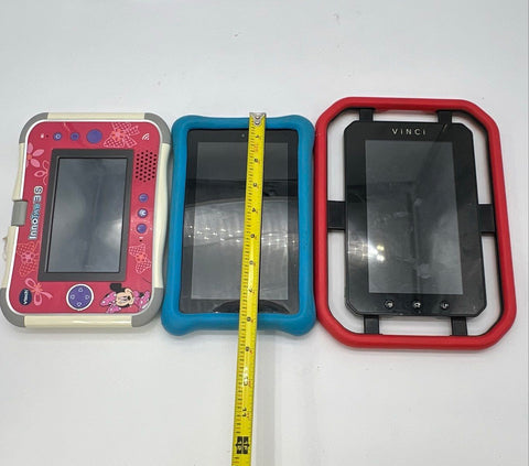 VTech InnoTab 3S Amazon Fire Vinci Tab II Kids Tablet Lot 3 Piece Untested