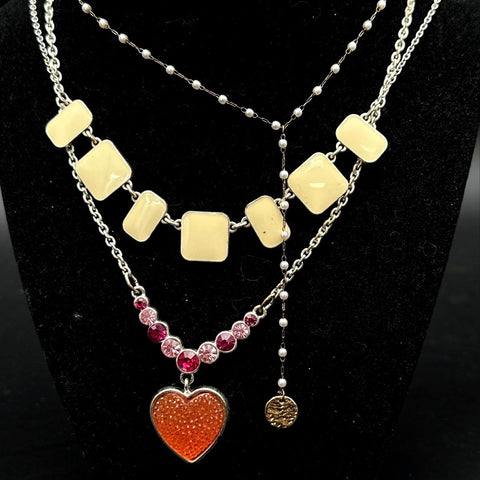 Liz Claiborne Jewelry Lot Vintage to Modern Necklaces Bracelets Earrings 10 Pc