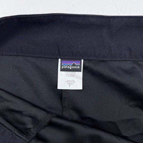 Patagonia Women's Black Maxi Skirt Front Slit Side Zip Style 58670 Size 2