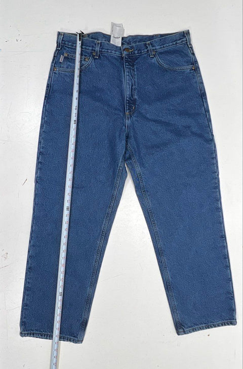Carhartt Men's B172 Relaxed Fit Blue Denim Work Jeans Sz 38x30