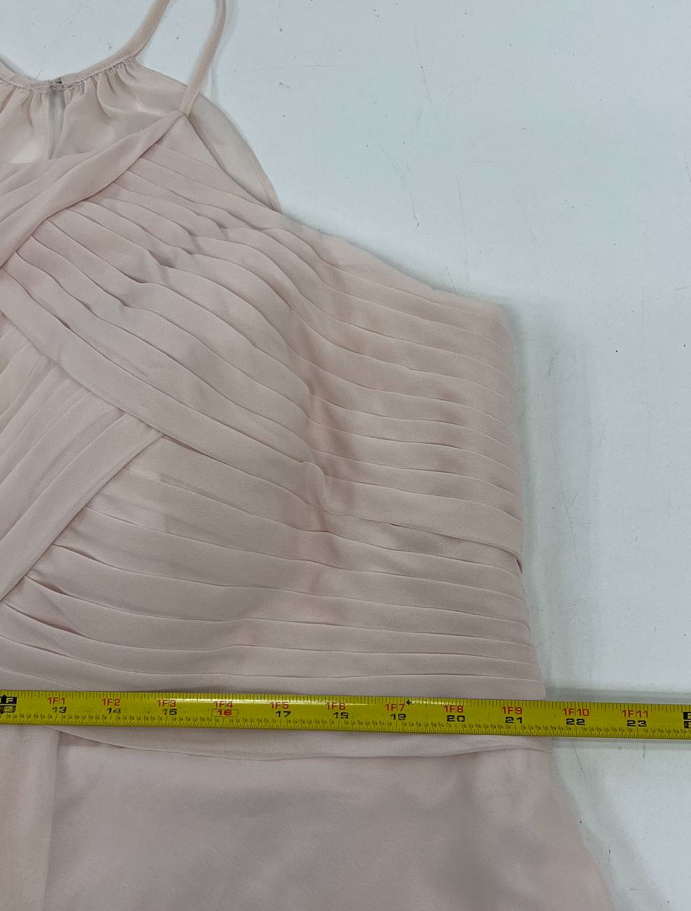NWT Azazie Rose Petal Pink Adriana Pleated Bridesmaid Dress Gown Womens A22