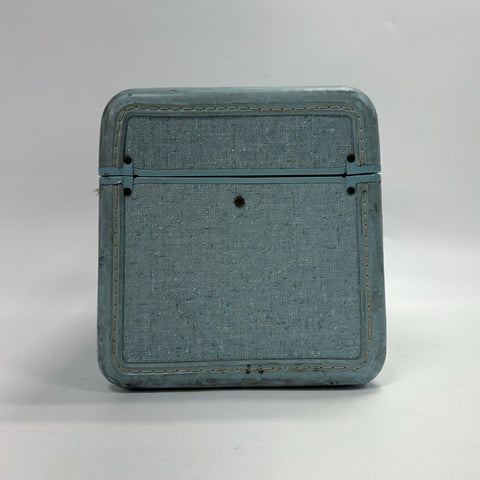 Vintage 1950s Samsonite Blue Shwayder Bros Style 4212 Train Case Makeup Bag