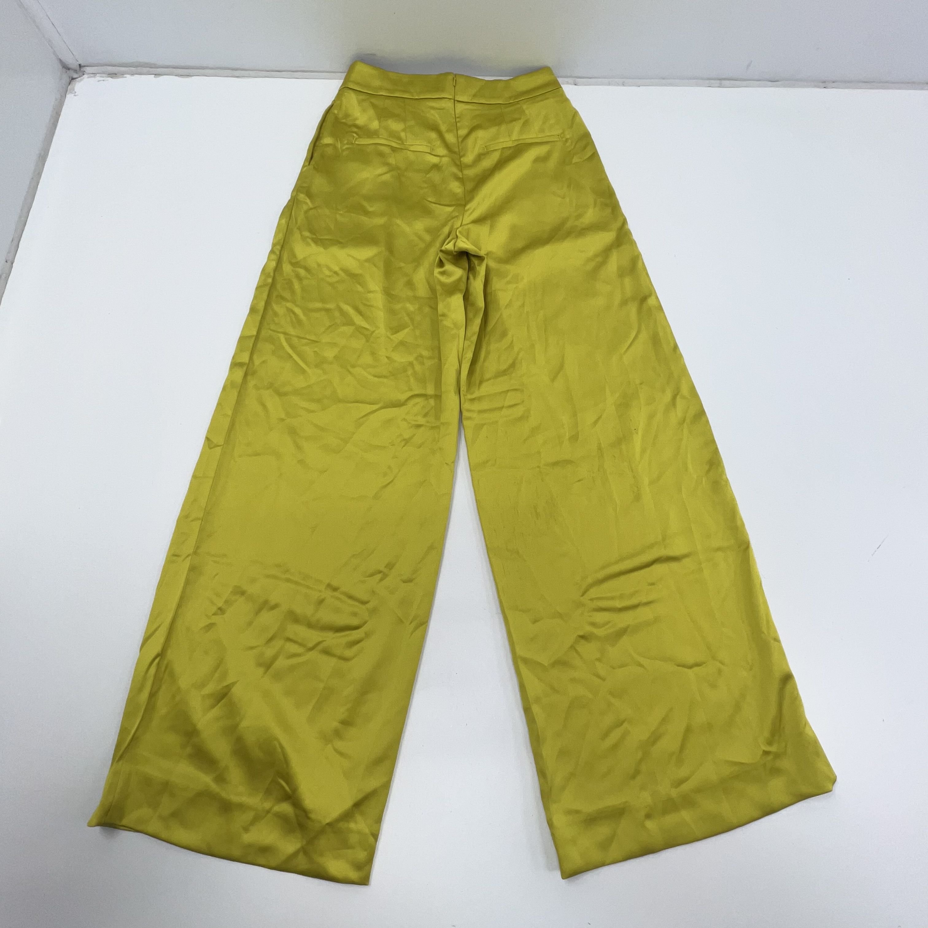NWT Banana Republic Pleated Wide Leg Green Pant Women's Size 4 $100