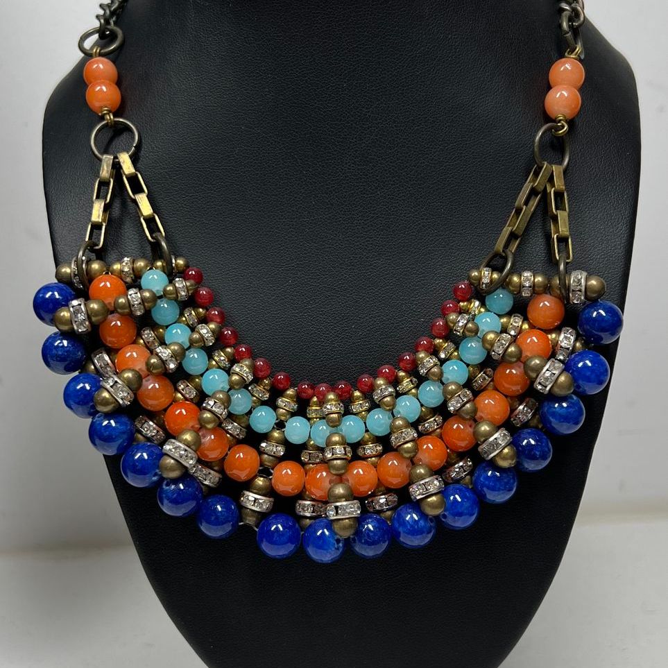 Pam Hiran Beaded Statement Necklace
