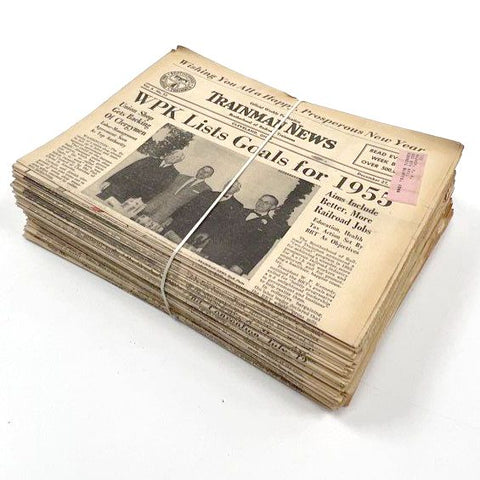 Trainman News Newsletter Lot Brotherhood of Railroad Trainmen 1954 Railroadiana