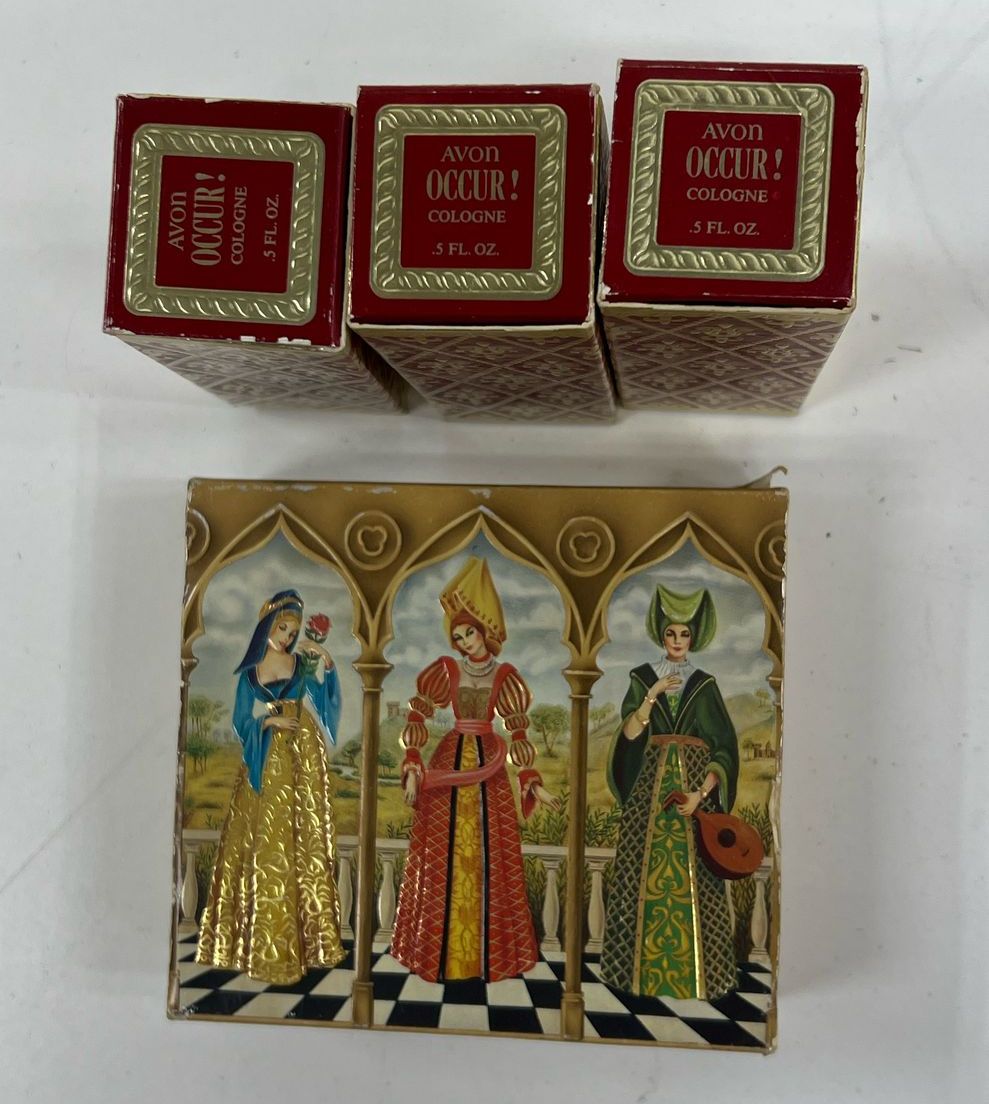 Avon Vintage Collectible Mini Travel Size Fragrance Perfume Lot Opened Box