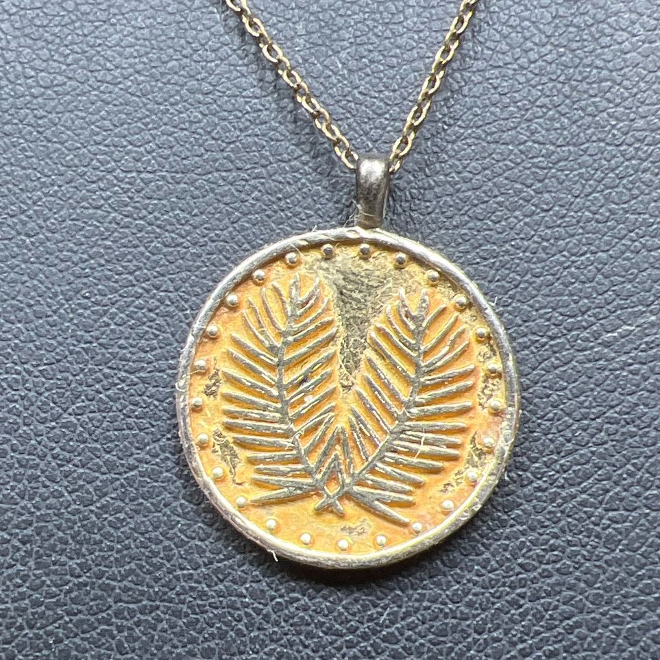 Gorjana Gold Tone Leafy Pendant Necklace