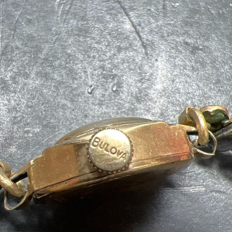 Vintage Bulova 10K Rolled Gold Case Watch Ticking