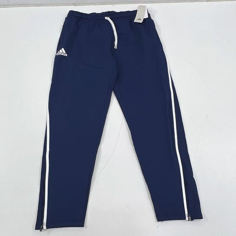 NWT Adidas W SLA K Pant Navy Blue Aeroready Ankle Zip Track Pants Women's L