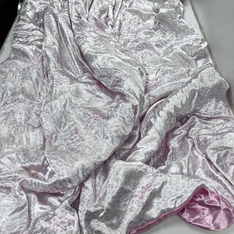 Juicy Couture 8 Piece Satin Bed Set King Pink Leopard Print Comforter Set